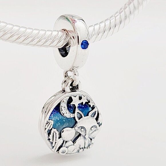 Pandora Fox and Rabbit Dangle Charm - Picture 2 of 5